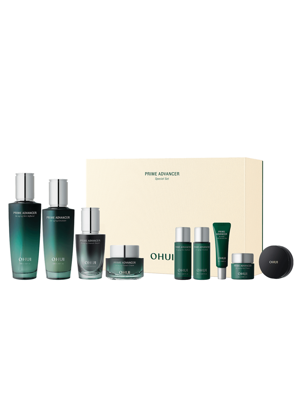 Prime Advancer De-aging Skincare Total 4 Items Set